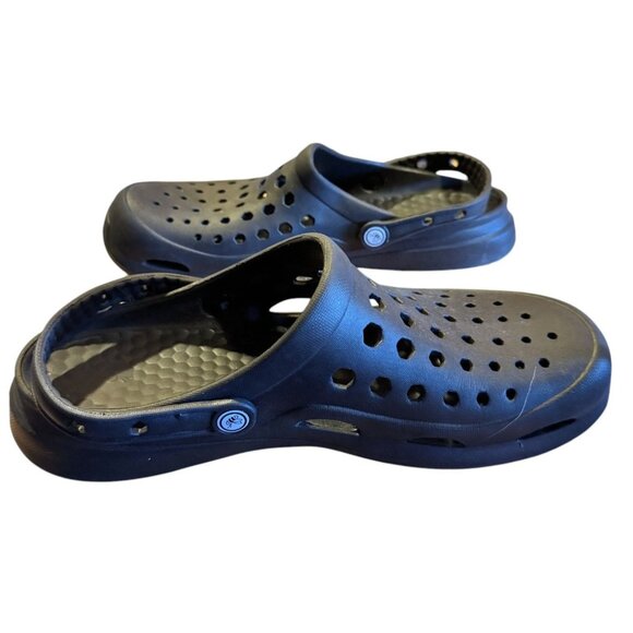 Joybees Mens Black Slip-On Clogs Size M12 Lightweight Durable Comfortable Shoes - Picture 4 of 7